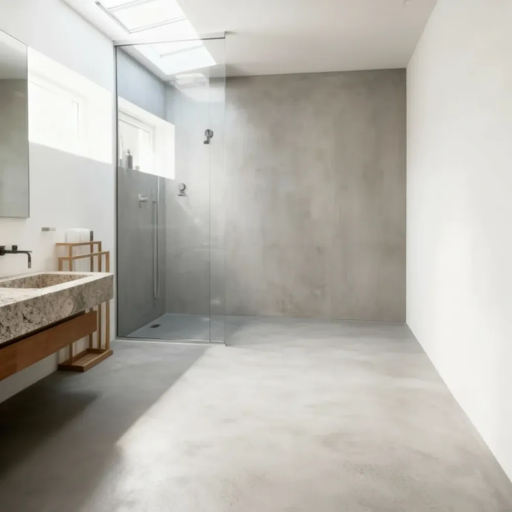 Kit microcemento para suelos de baño con azulejos de 4m² Spike Smartcret