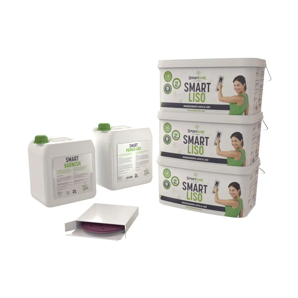 Mega Kit de microcemento para paredes de 24 m² Spike Smartcret