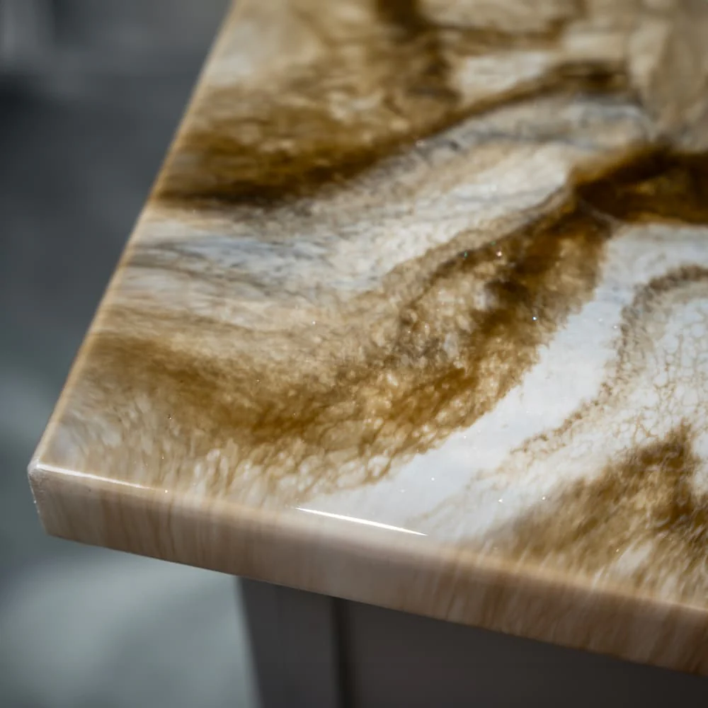 Kit de encimera de epoxi de mármol caramelo Stone Coat Countertops