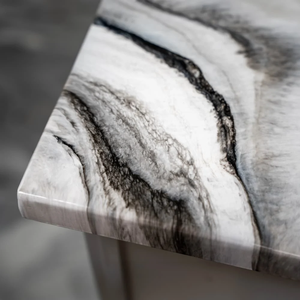 Kit de encimera de mármol blanco exótico de epoxi Stone Coat Countertops