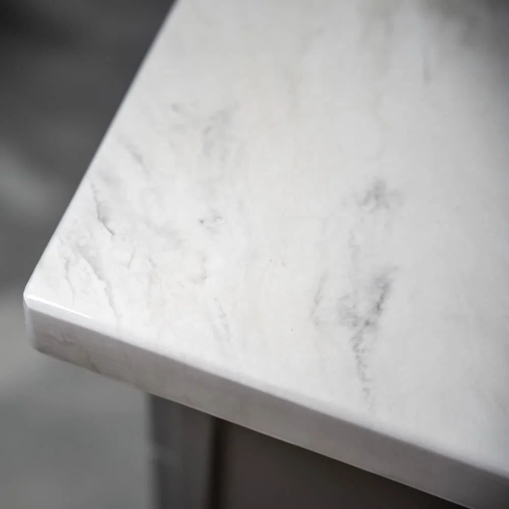Kit de encimera de mármol de Carrara con epoxi Stone Coat Countertops