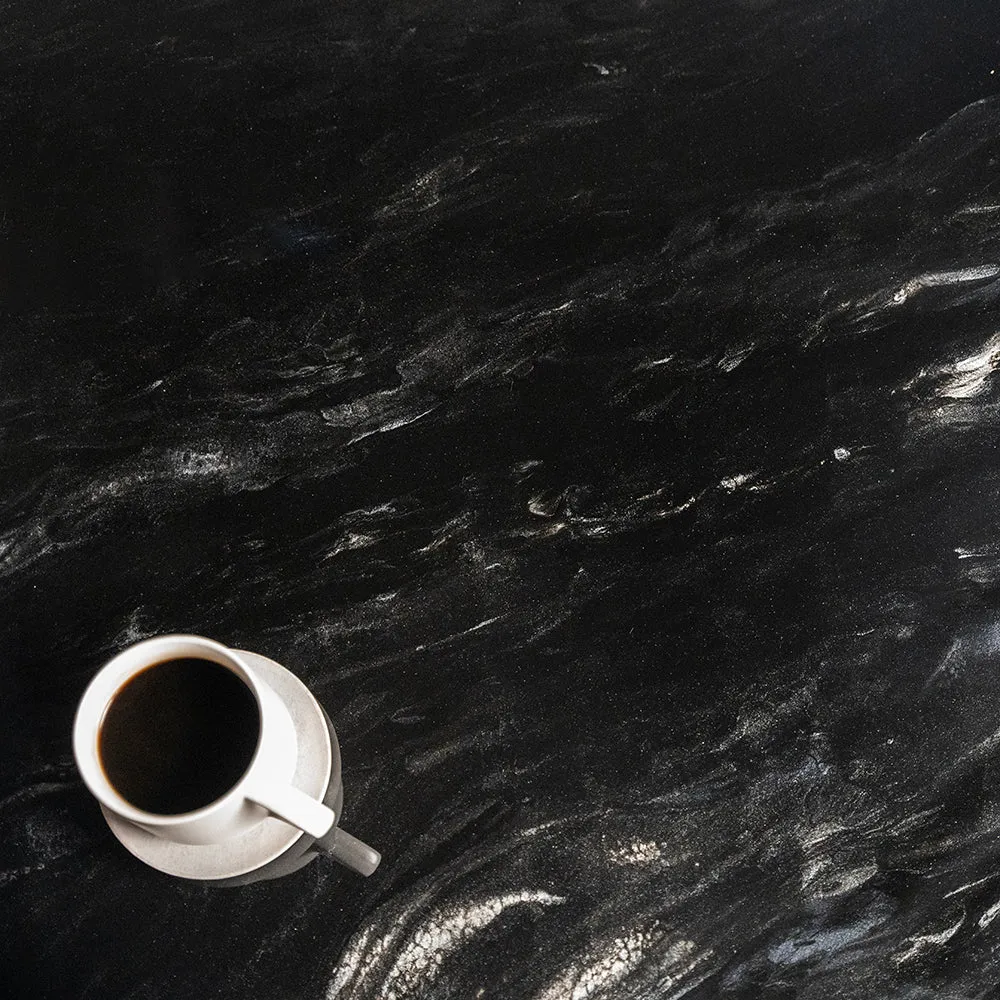 Kit de encimera de mármol negro con epoxi Stone Coat Countertops