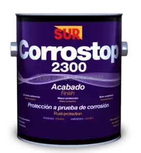 Acabado anticorrosivo satinado Corrostop 2300 cuarto Sur 0230000014 (blanco)