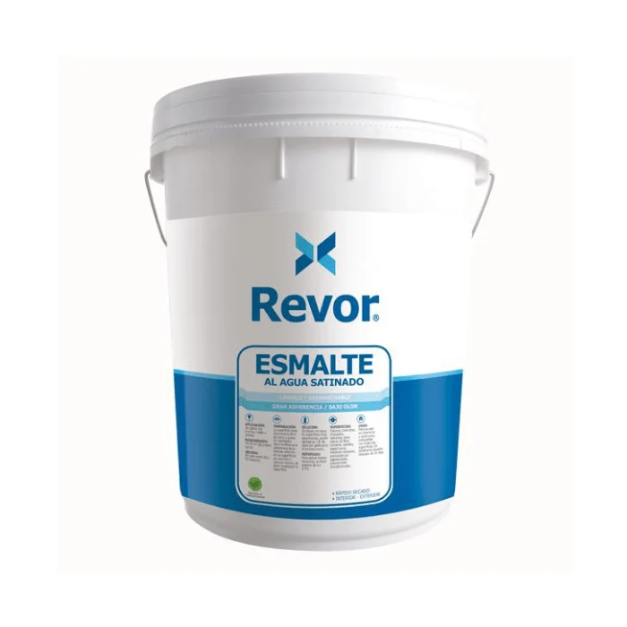 ESMALTE AL AGUA REVOR - SATIN BASE B TRICOLOR