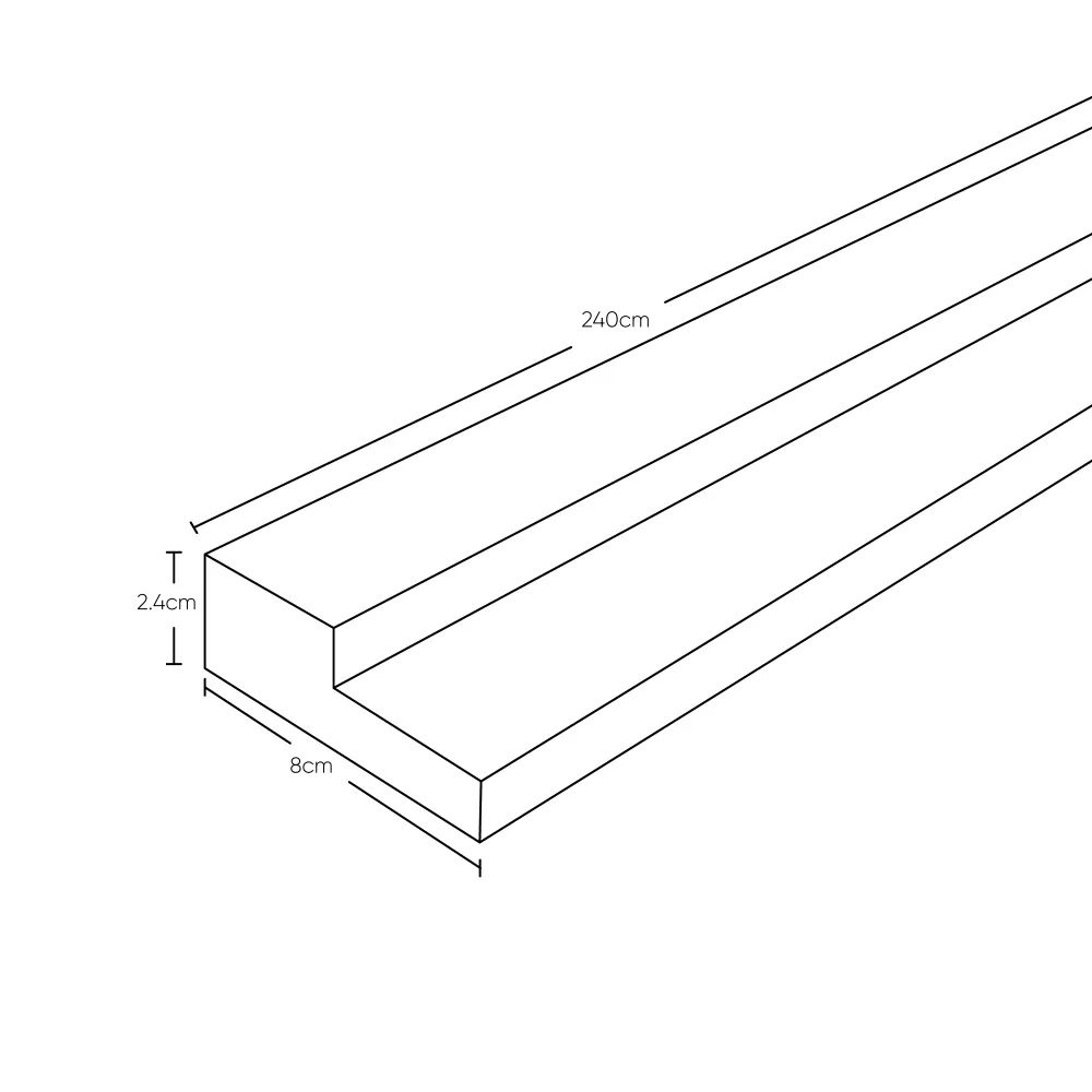 Marco Nacar 2.4 X 8 X 240 Virtual Muebles MG