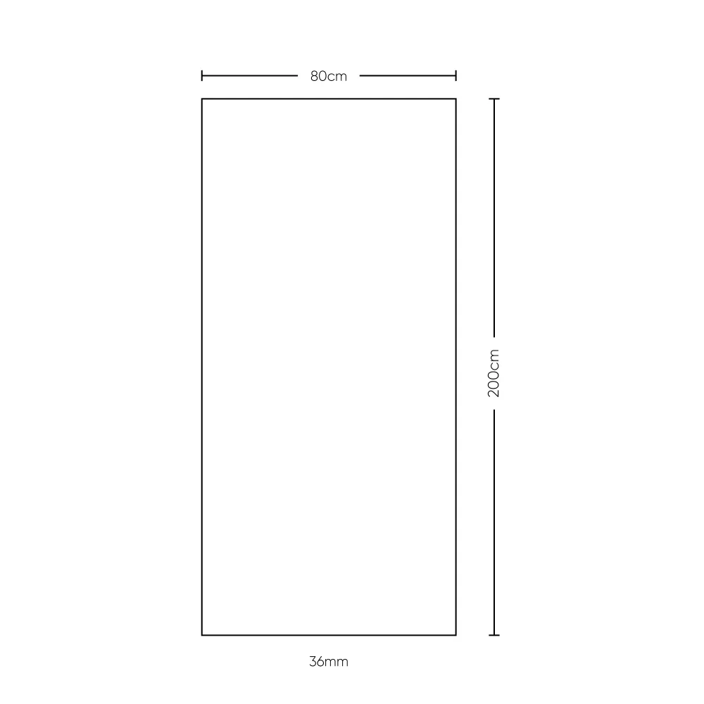 Puerta 0.80x2m Prepintada Sinfonia 36 mm Virtual Muebles MG