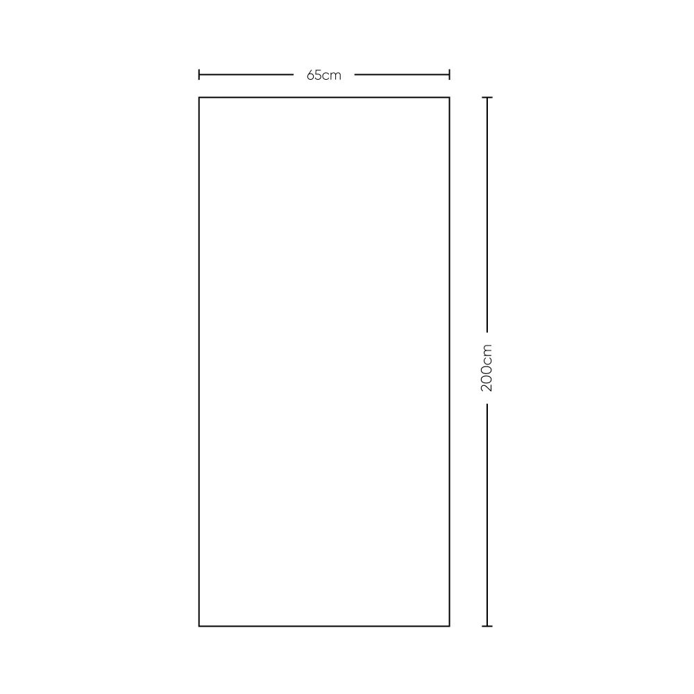 Puerta Gris Plata 65 X 200 cm Virtual Muebles MG