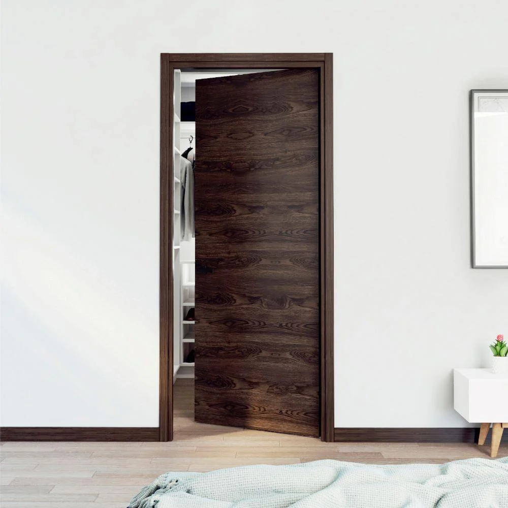 Puerta Prakti, Chocolate, con Apertura La Derecha 80 Virtual Muebles MG