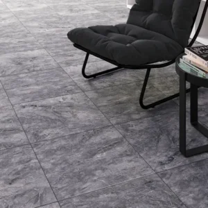 Piso Cerámico Corfú Grafito 45X45 Cm Vitromex Cobertura: 1.62 M² Por Caja Pq55226, (Precio Por Metro)