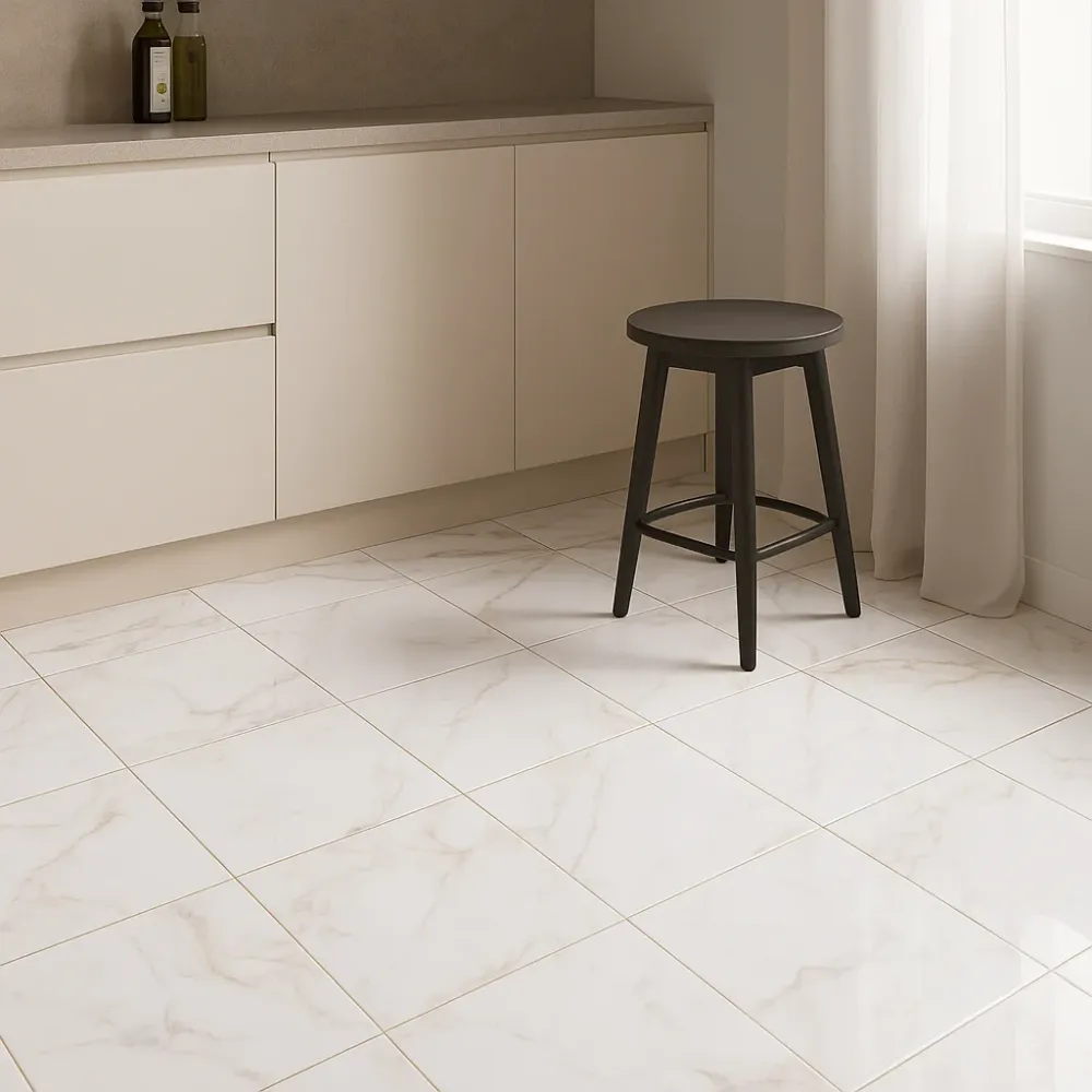 PISO VITROMEX CARRARA BR BLANCO 45 CM X 45 CM