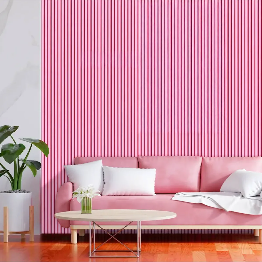 WALL PANEL PVC DE INTERIOR 290 x 17 cm - ROSA PASTEL