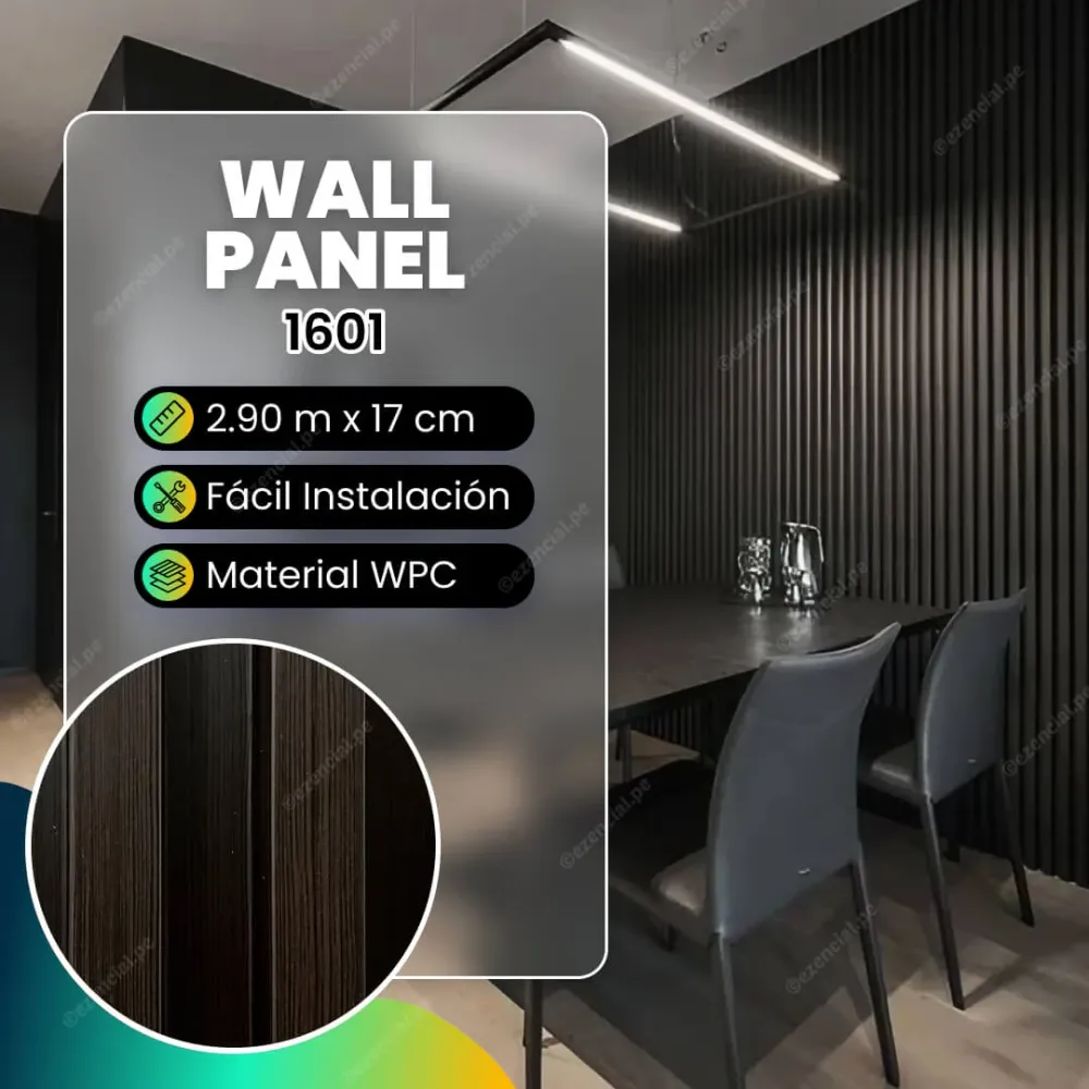 Wall panel de WPC 1601 - 290x17cm