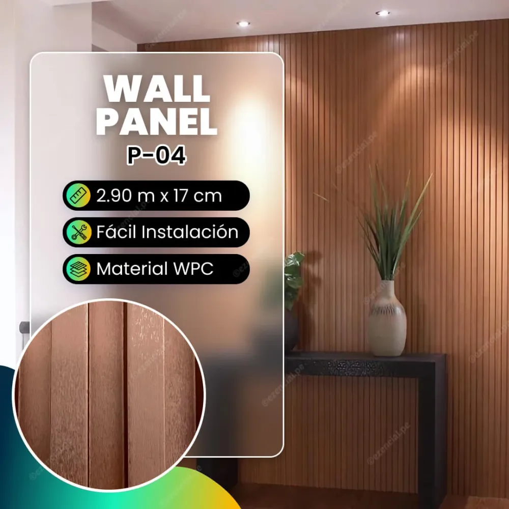Wall panel de WPC P-04 - 290x17cm