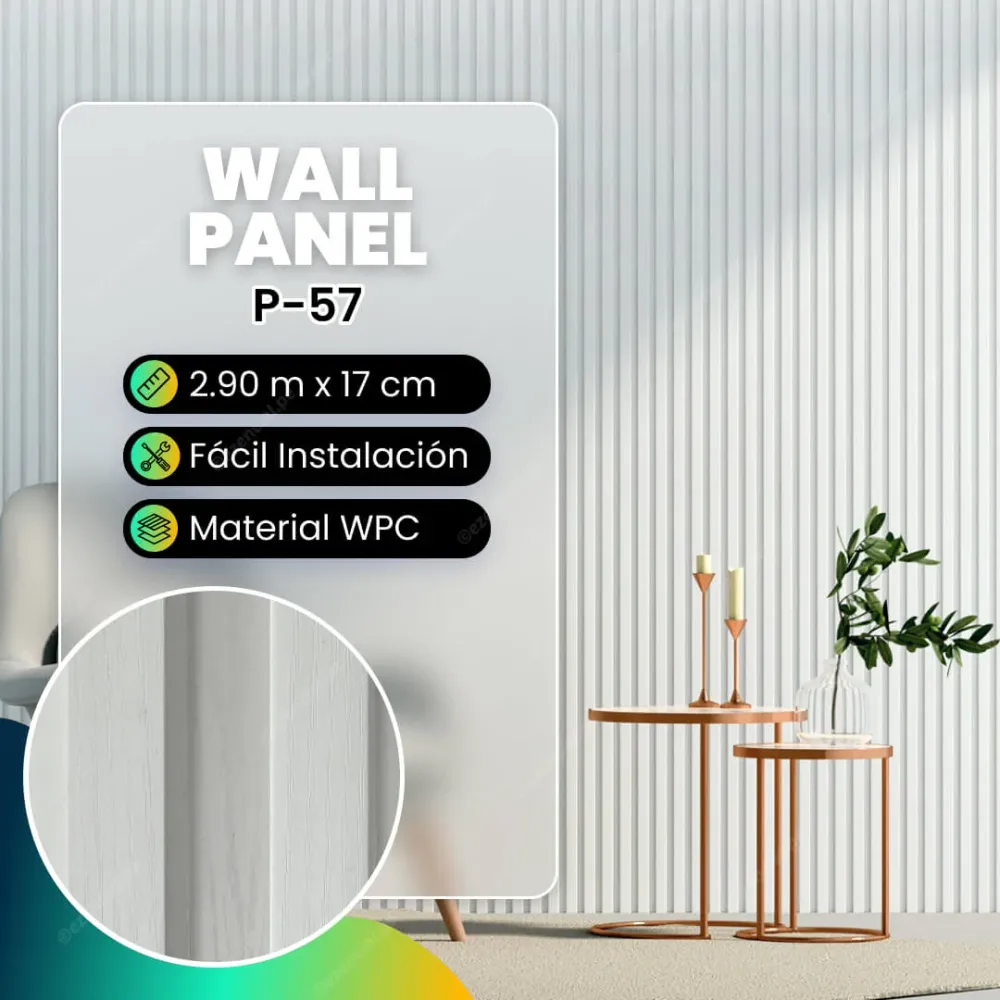 Wall panel de WPC P-57 290x17cm