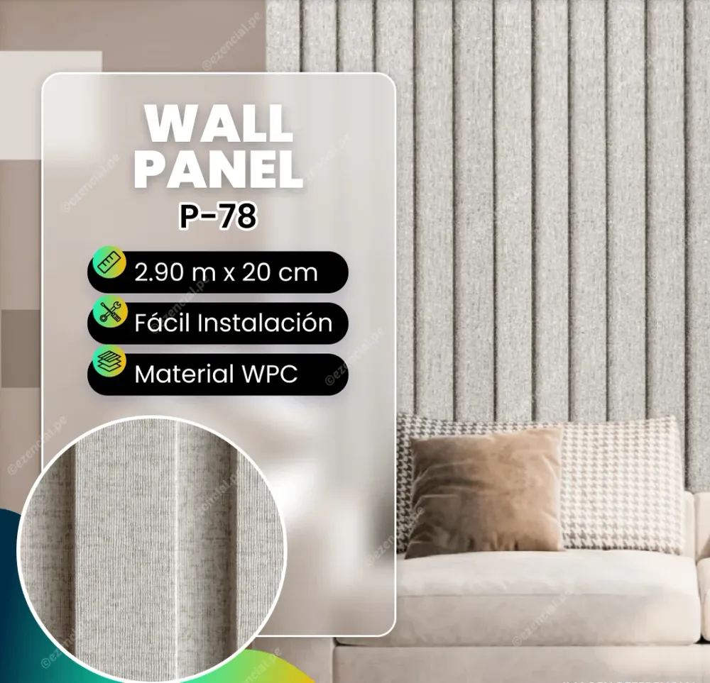 Wall panel de WPC P-78 - 290x20cm