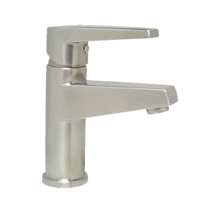 MONOMANDO CORTO PARA LAVABO EN ACERO INOXIDABLE 304 WS13.019 WASSER