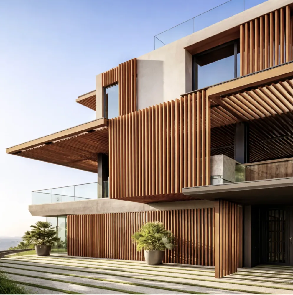 VIGAS EXTERIOR CARAMEL WPC 290X10X5cm WOODART