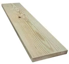 Madera de Pino Cepillado S4S (Tratada) - 1" X 4" X 10' Wudko