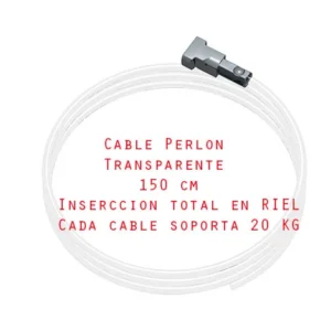 Cable Perlon transparente 150cm